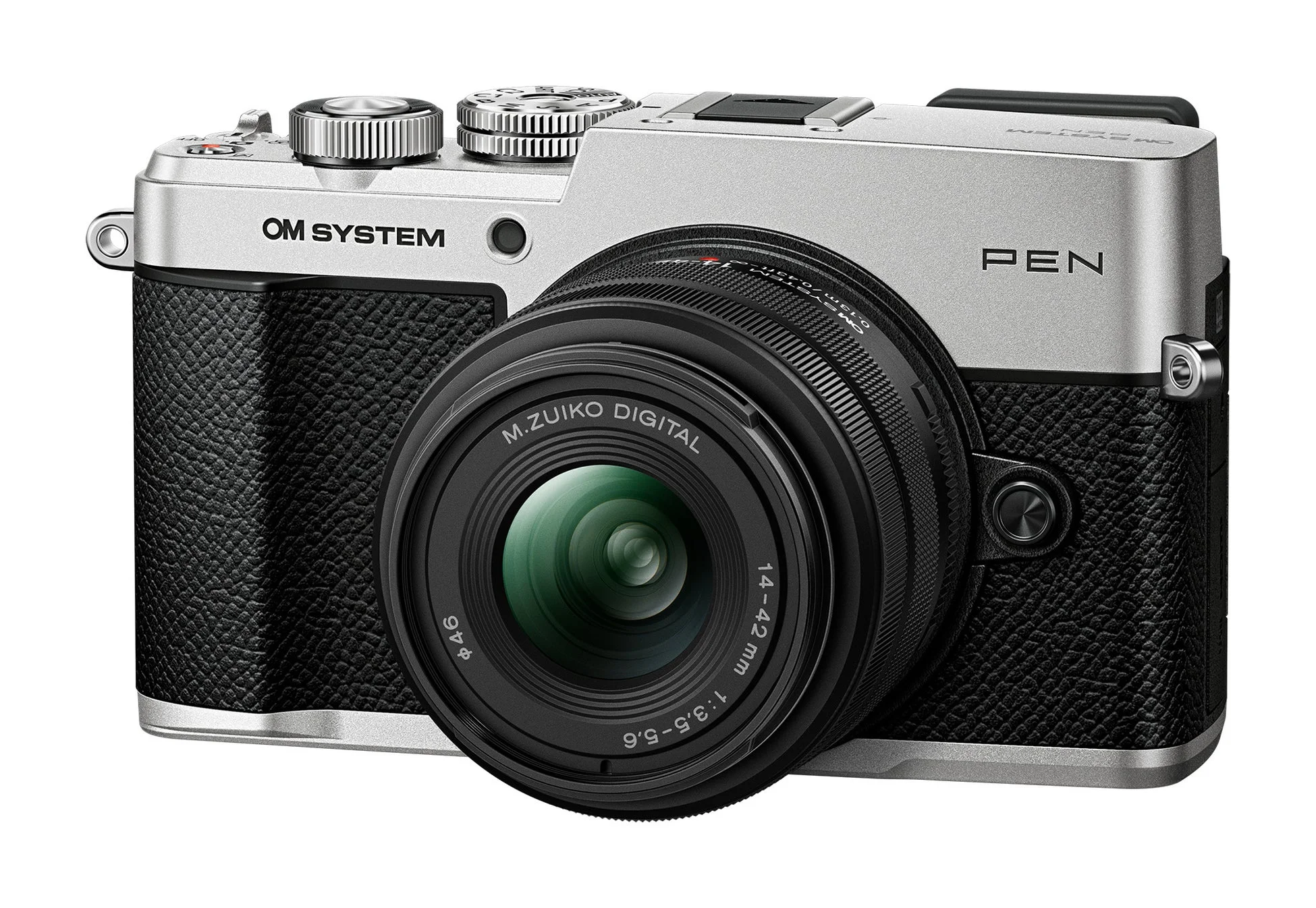 OM SYSTEM PENとM.ZUIKO DIGITAL 14-42mmレンズ