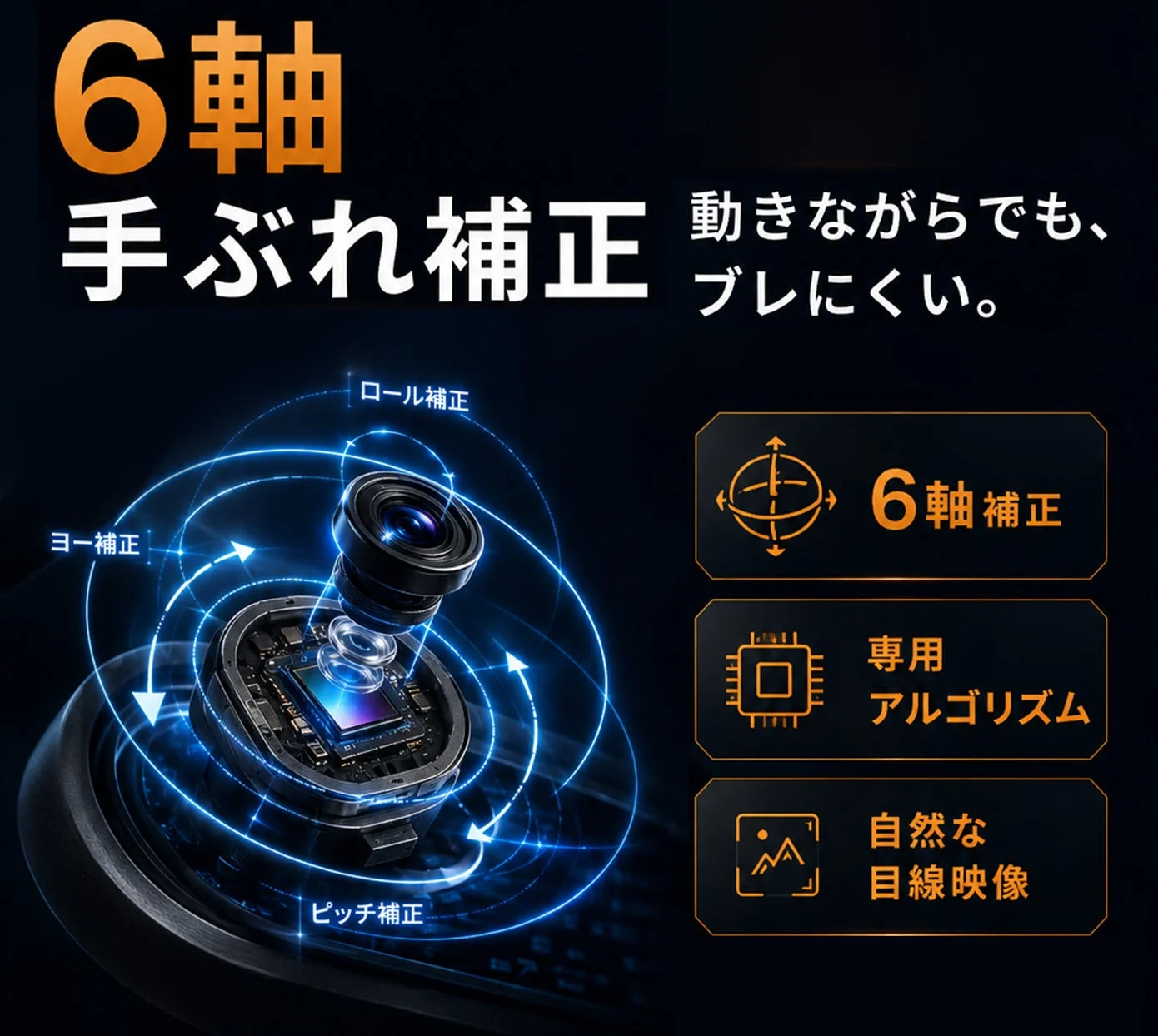 6軸手ぶれ補正