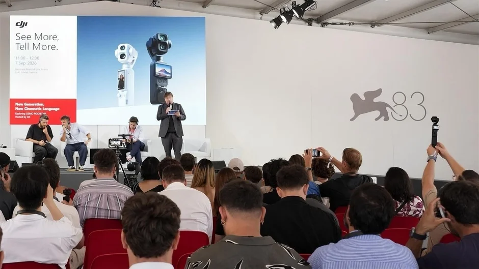 DJI Osmo Pocket 4P、ヴェネツィア国際映画祭で映画制作の新たな可能性を提示