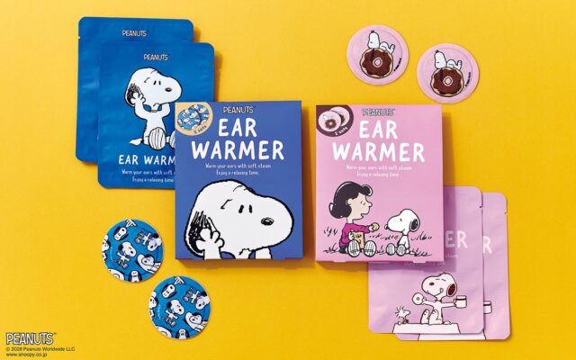 【PEANUTS】じ～んわり耳あったか。スヌーピーデザインの耳に貼る温熱パッチ「イヤーウォーマー」新発売