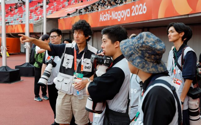 アフロスポーツの青木紘二と長田洋平、キヤノンの若手フォトグラファー・子ども向けフォトグラファープログラムに講師として参加
